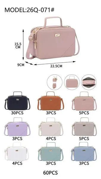 Bolsa cofre estructurada con asa