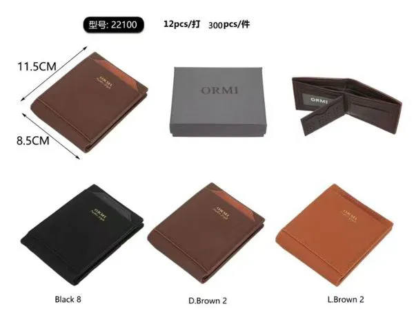 Cartera vertical para caballero