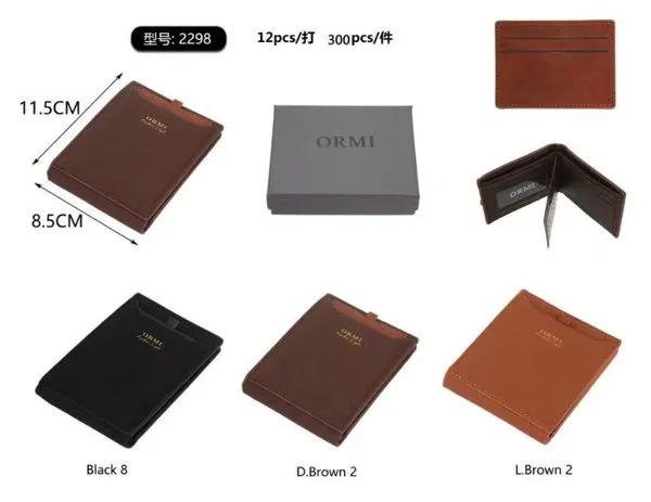 Cartera delgada para caballero