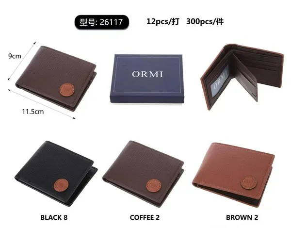 Cartera bifold para caballero