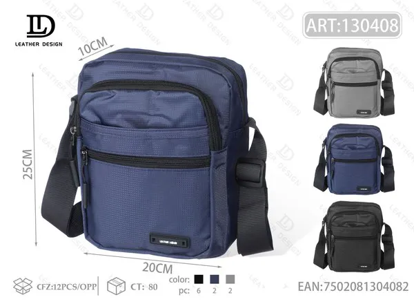 Bolso vertical impermeable para hombre