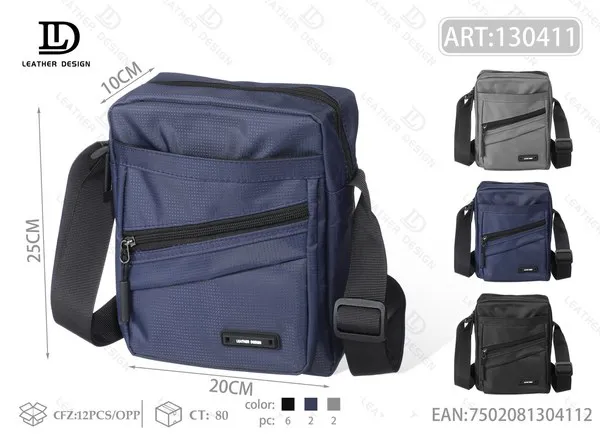 Bandolera vertical impermeable para hombre