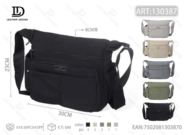 Bolso cruzado horizontal para hombre