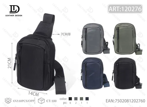 Bolsa cruzada de pecho para caballero