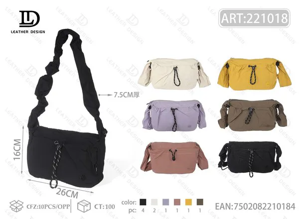 Bolsa bandolera de nailon para dama