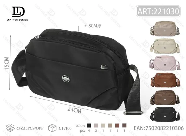 Bolsa bandolera de nailon para dama