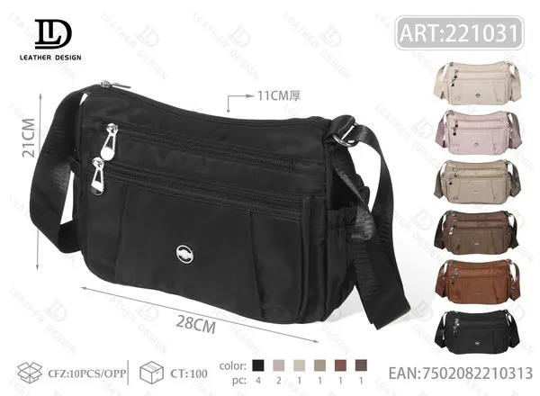 Bolsa cruzada impermeable de nailon