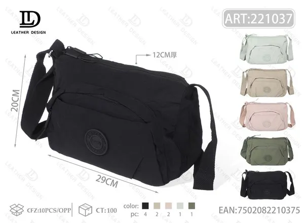 Bolsa cruzada impermeable de nailon