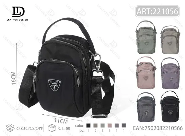 Bolsa cruzada pequeña de nailon