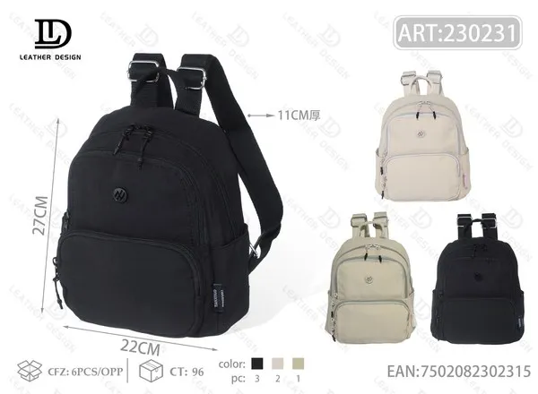 Mochila impermeable de nailon para dama