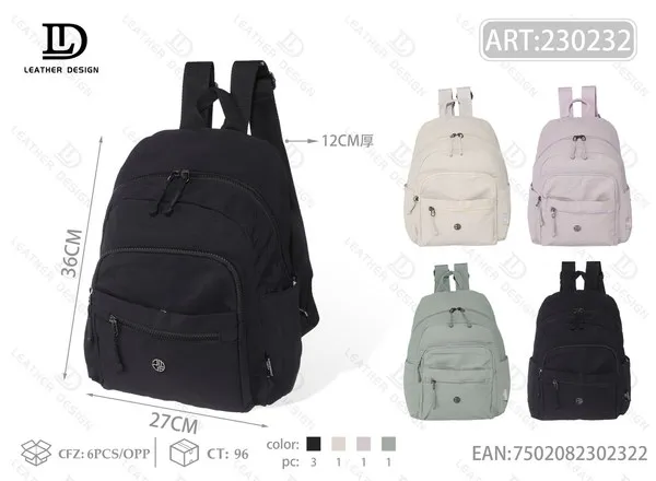 Mochila impermeable de nailon para dama
