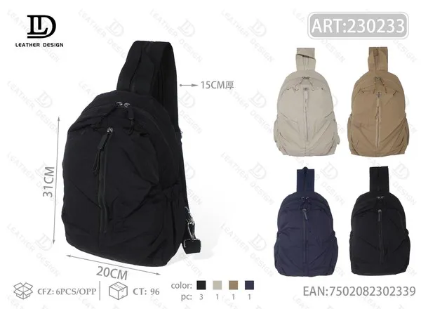 Bolsa de pecho impermeable de nailon