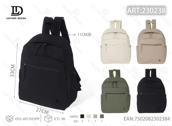 Mochila impermeable de nailon para dama