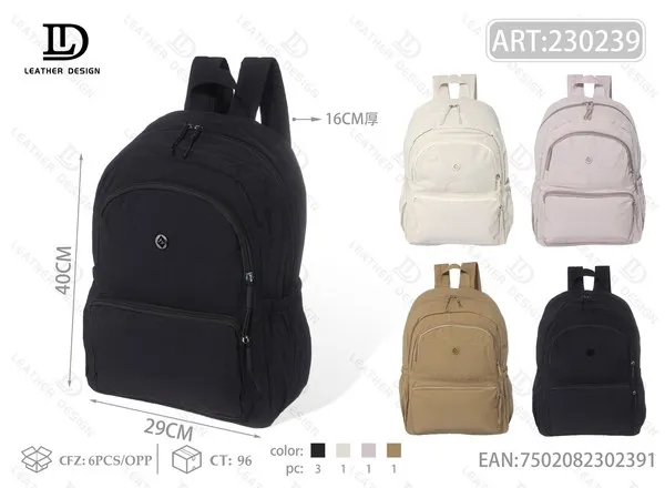 Mochila impermeable de nailon para dama