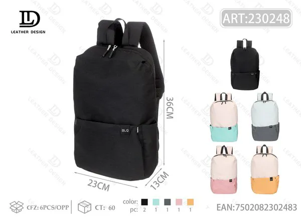 Mochila deportiva de nailon para dama