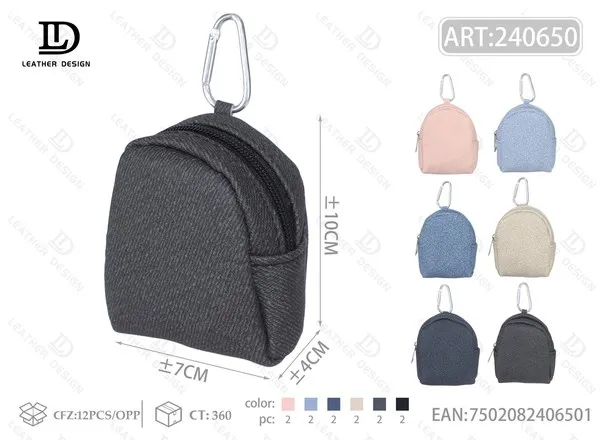 Monedero con forma de mochila