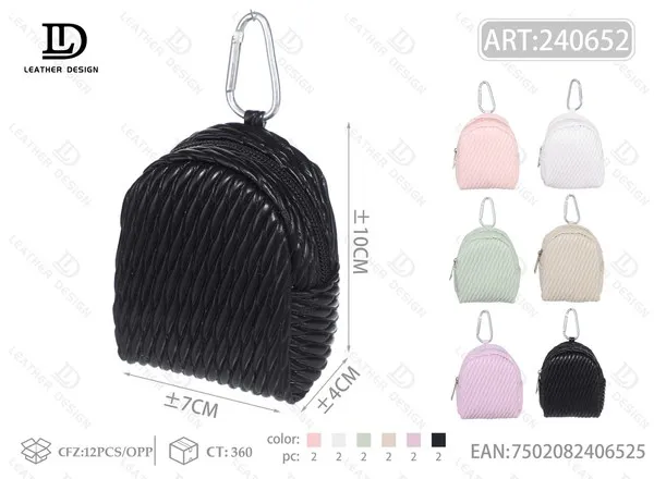 Monedero con forma de mochila