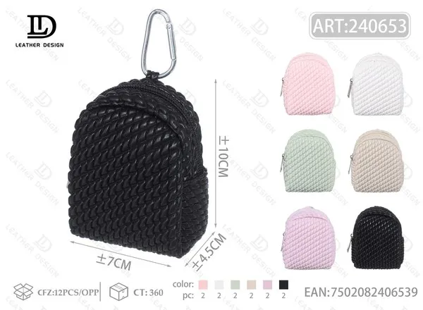 Monedero con forma de mochila