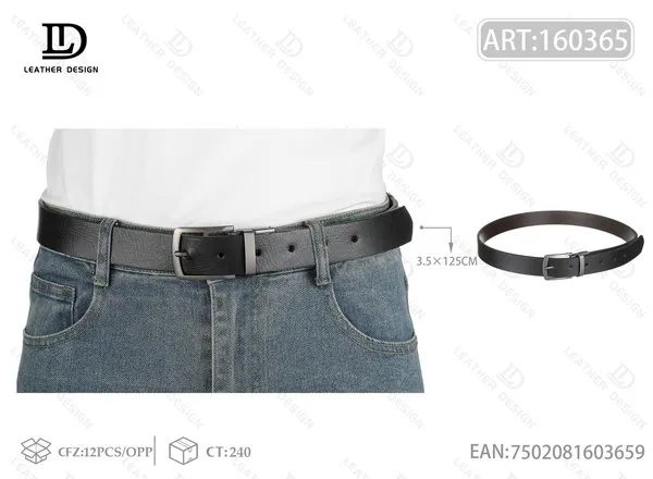 Cinturón para caballero hebilla giratoria