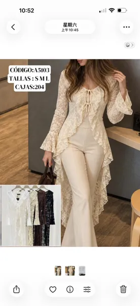 Blusa de encaje