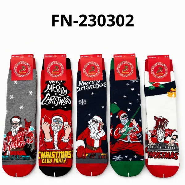 Calcetines navideños divertidos de Santa