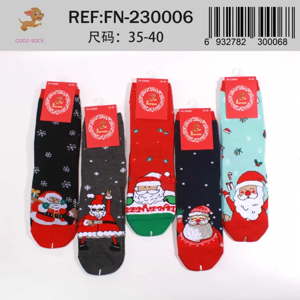 Calcetines navideños para dama