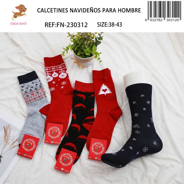 Calcetines navideños para hombre