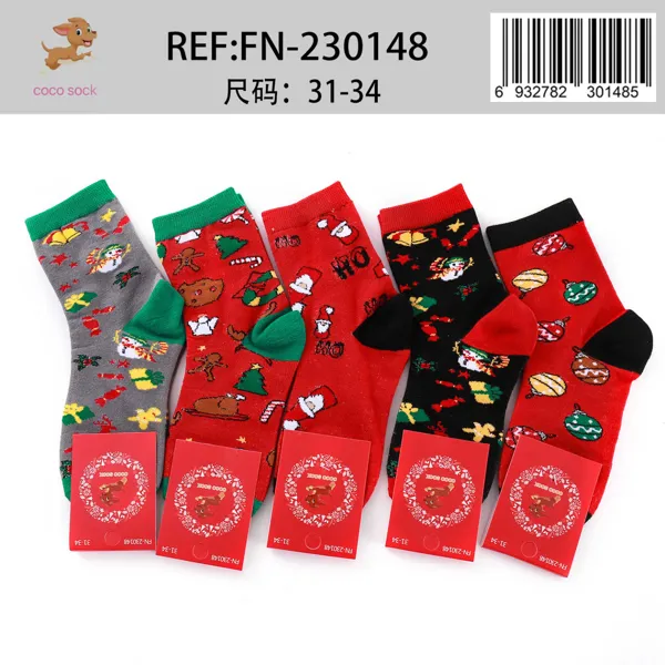 Calcetines navideños para niños
