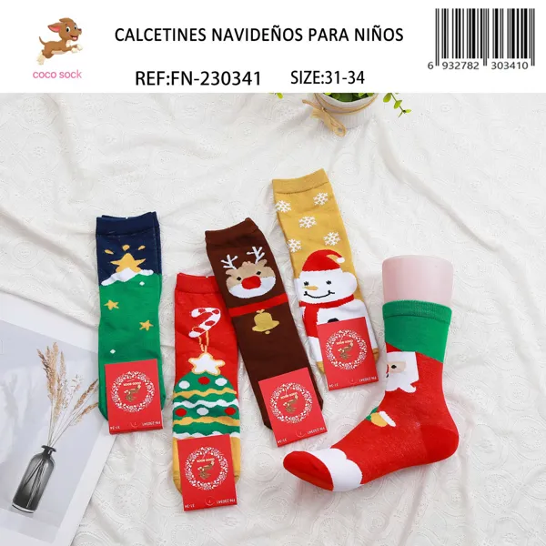 Calcetines navideños para niños