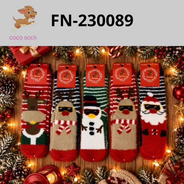 Calcetines navideños térmicos para mujer