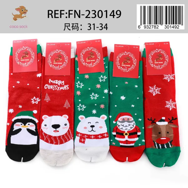 Calcetines navideños para niños
