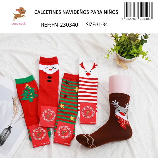 Calcetines navideños para niños