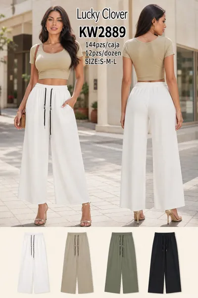Pantalones de pierna ancha