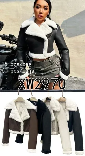 Chamarra con forro de borreguito-XW2970