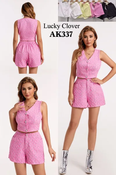 Conjunto de chaleco y shorts