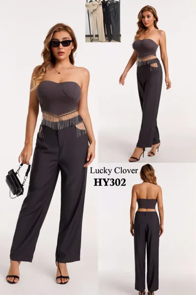 Conjunto de top y pantalón