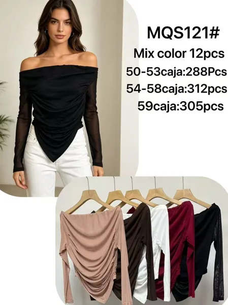 Blusa con hombros descubiertos