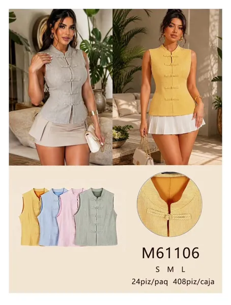 Chaleco estilo chino