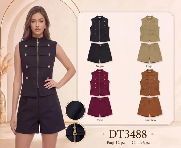 Conjunto de chaleco y short