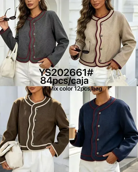 Chaqueta con ribete