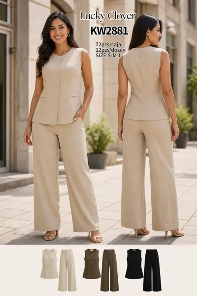 Conjunto de chaleco y pantalón