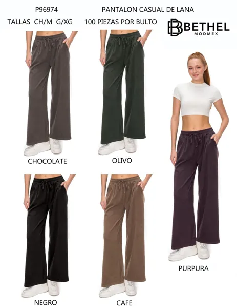Pantalón casual de lana