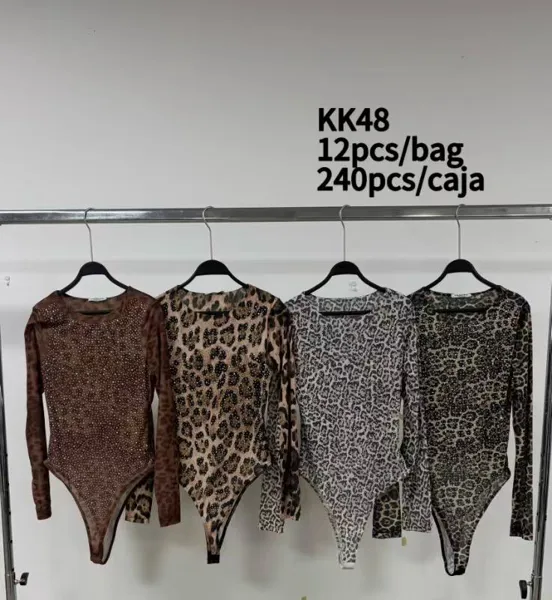 Body manga larga animal print