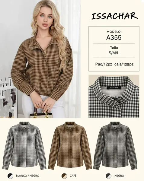 Chaqueta de cuadros