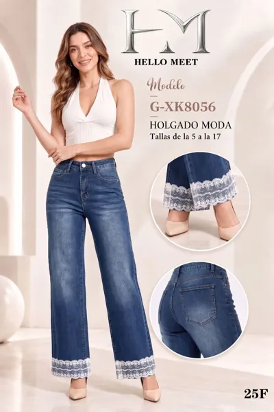 Pantalón de mezclilla holgado
