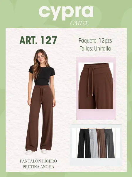 Pantalón ligero pretina ancha