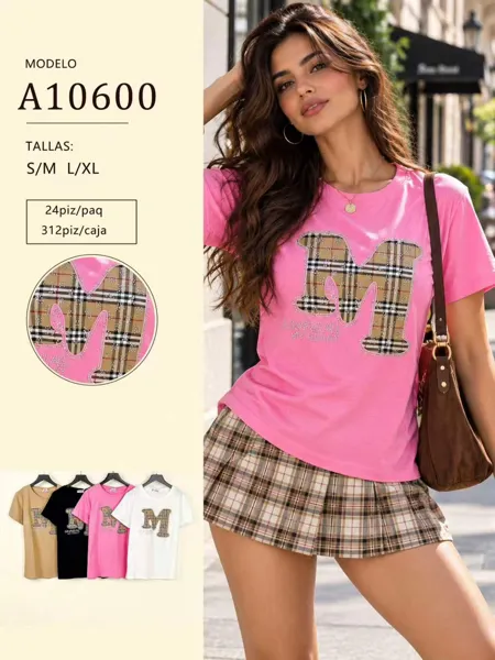 Playera con letra M