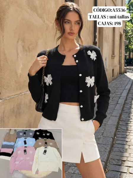 Conjunto de cárdigan y top