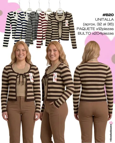 Set de cárdigan y top
