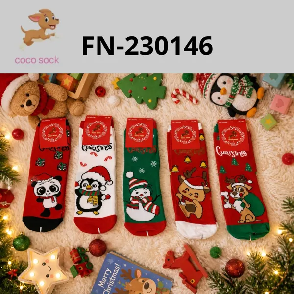 Calcetines navideños estampados